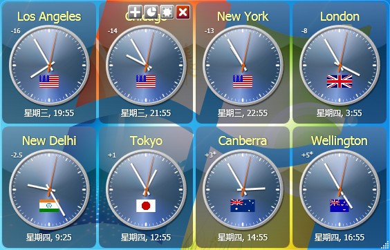 桌面世界时钟软件(Sharp World Clock 8.7.1.0)