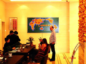 北京京会花园办公室(世界时间电子钟地图屏)